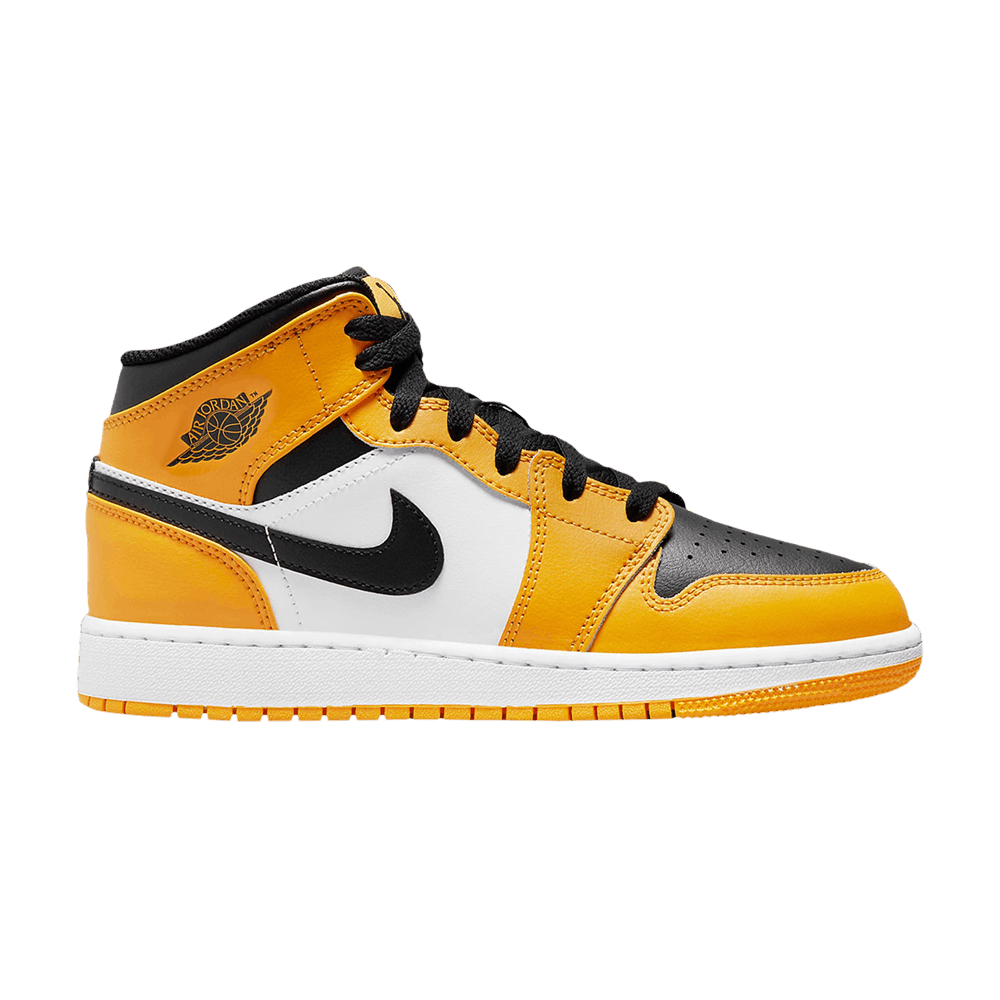 Retro 1 store yellow toe mid