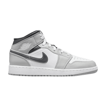 Load image into Gallery viewer, Nike Air Jordan 1 Mid &quot;Light Smoke Grey Anthracite” (GS)
