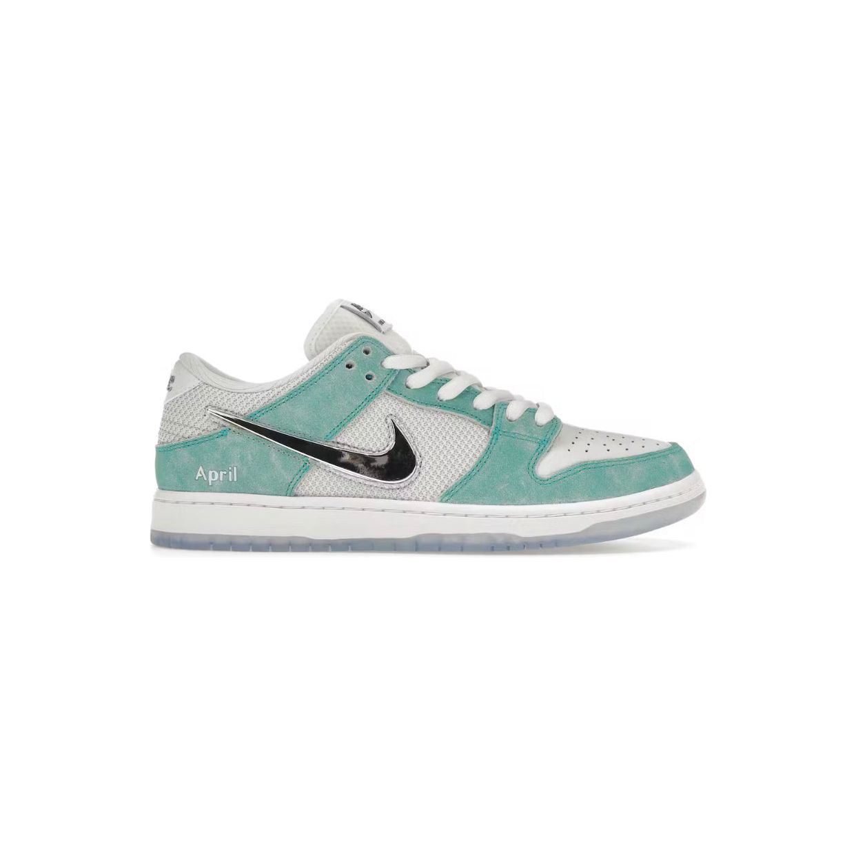 “Nike SB Dunk Low April Edition – Authentic skate shoes, front view”