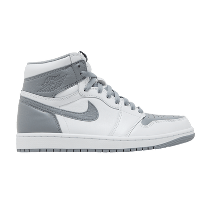 Nike Air Jordan 1 High Stealth sneakers in white and grey leather, with free shipping and 100% authentic quality in Australia