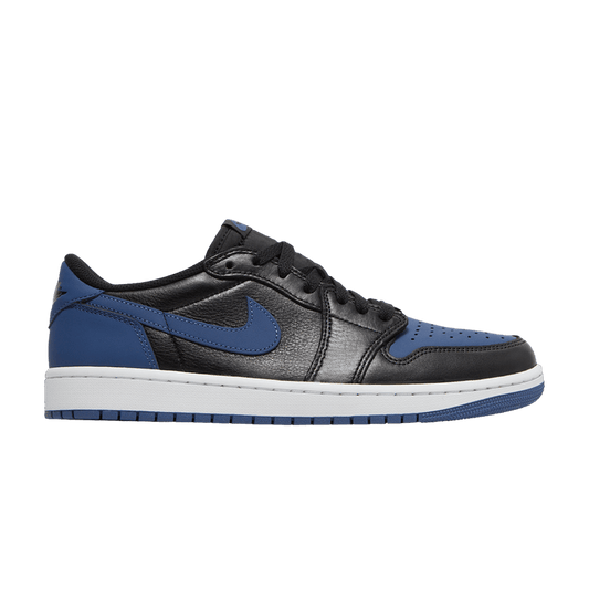 Nike Air Jordan 1 Low OG Mystic Blue sneakers with black and blue leather, free shipping and authentic quality in Australia