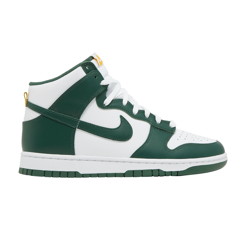 Nike Dunk High Australia edition sneakers in green and gold, 100% authentic with free shipping available in Australia