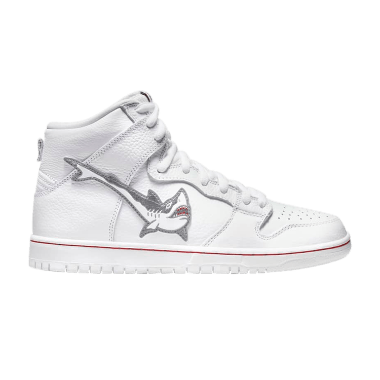 Nike SB Dunk High x Oski "Great White Shark" sneakers with shark-inspired details, 100% authentic with free shipping available in Australia